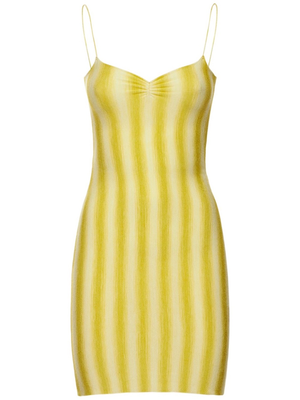 Gimaguas Yellow and Cream Striped Mini Dress